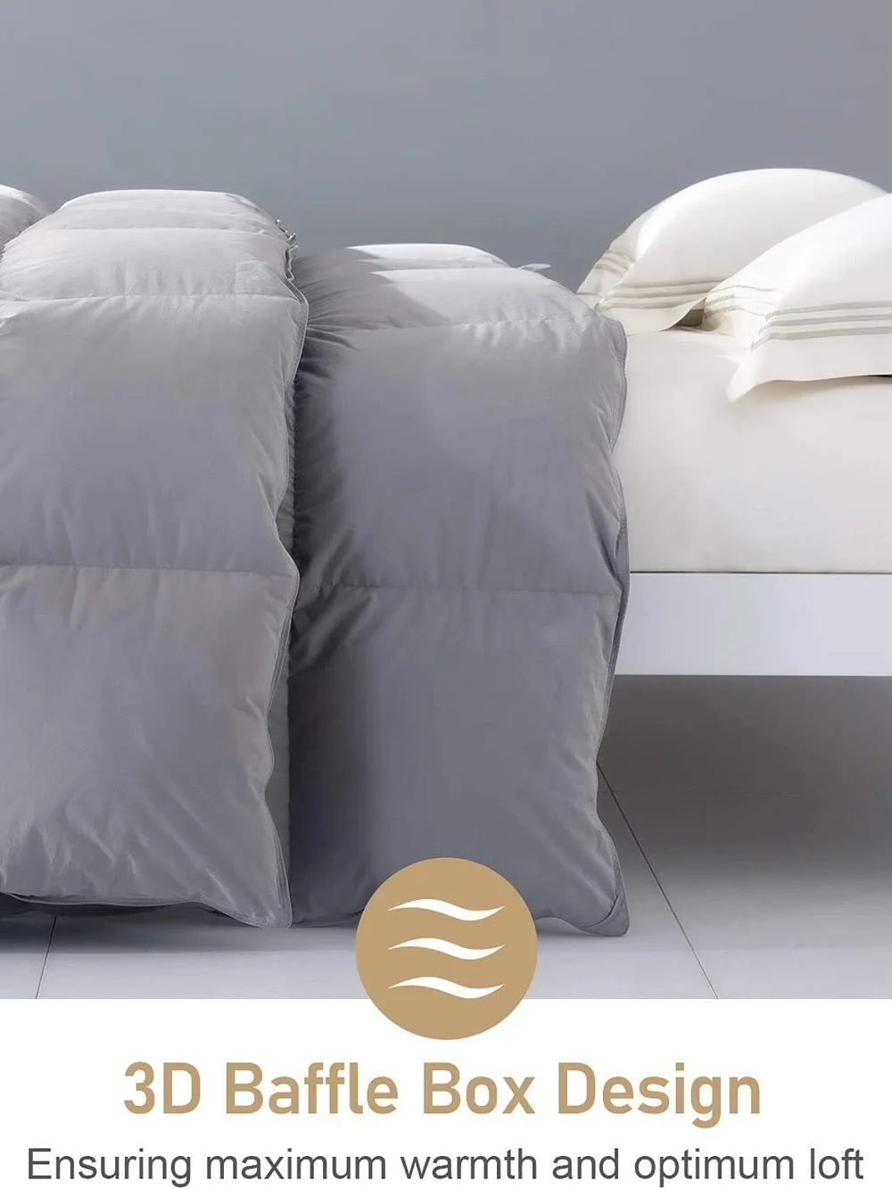Pinzon Down Comforter-King (Gray)